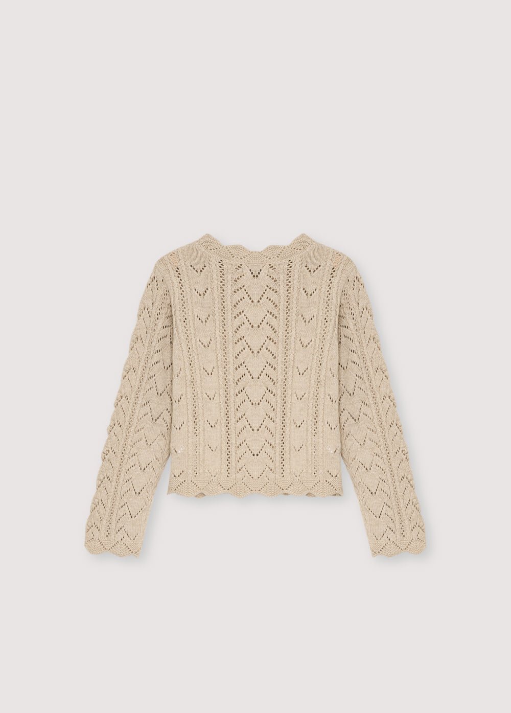 The New Society Lila Maglione Moonlight White 6 Anni Riciclato