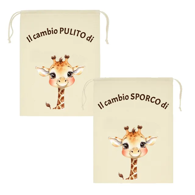 Mr. Gadgets Giraffa sacchetto asilo sporco pulito cotone