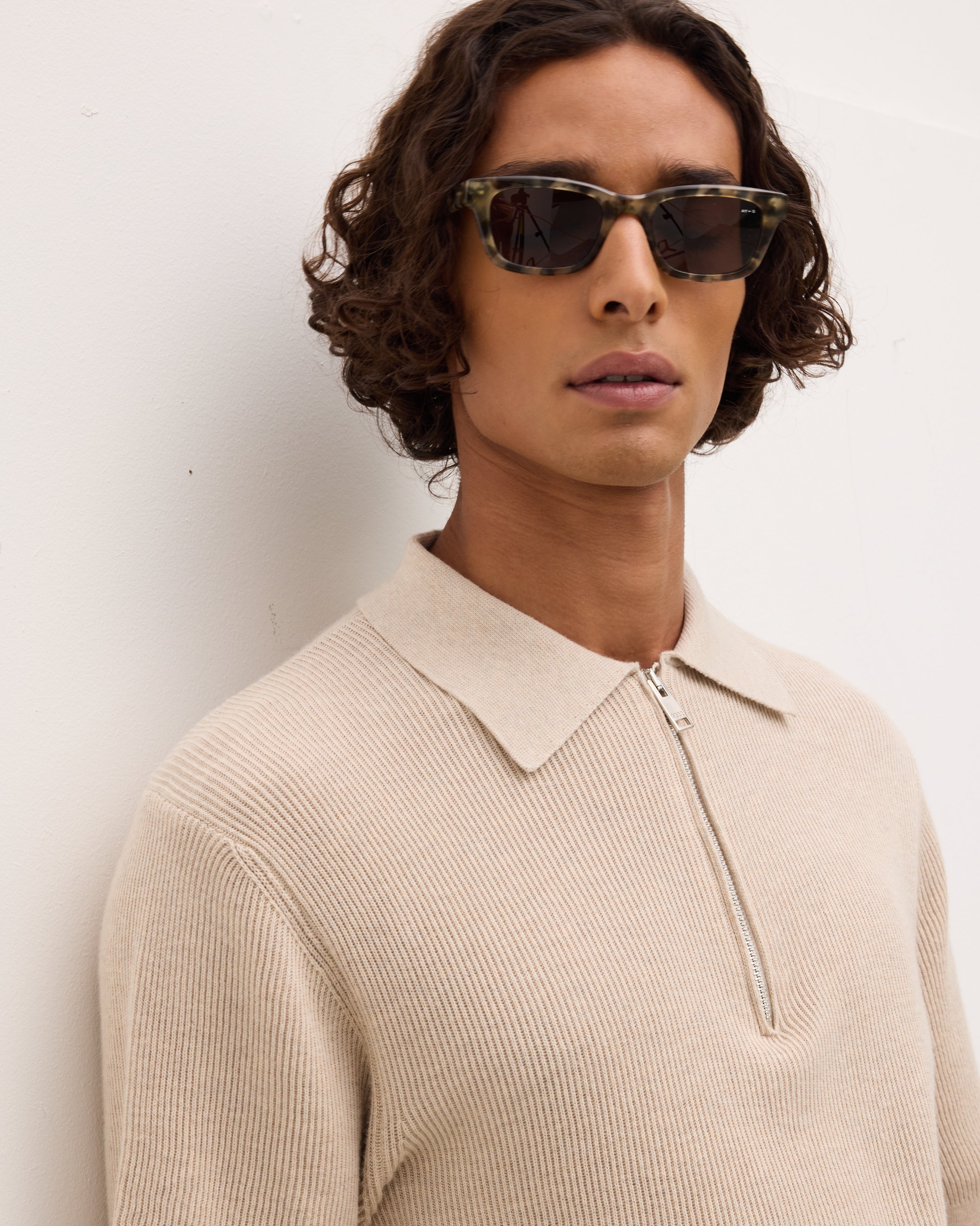 GOODPEOPLE PICA polo maglia cotone Beige Melange