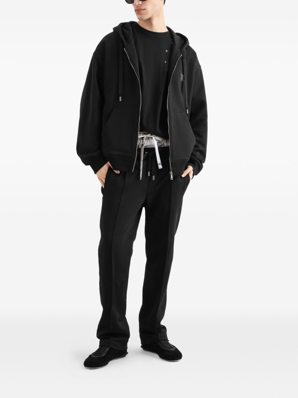 Dolce & Gabbana G9CEGT felpa nera uomo