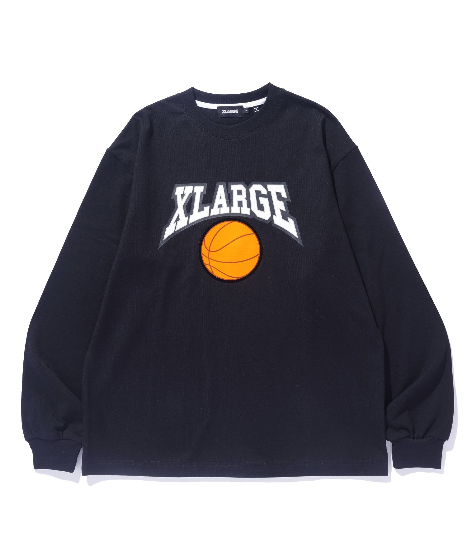 X-Large Team Logo t-shirt manica lunga bianca cotone