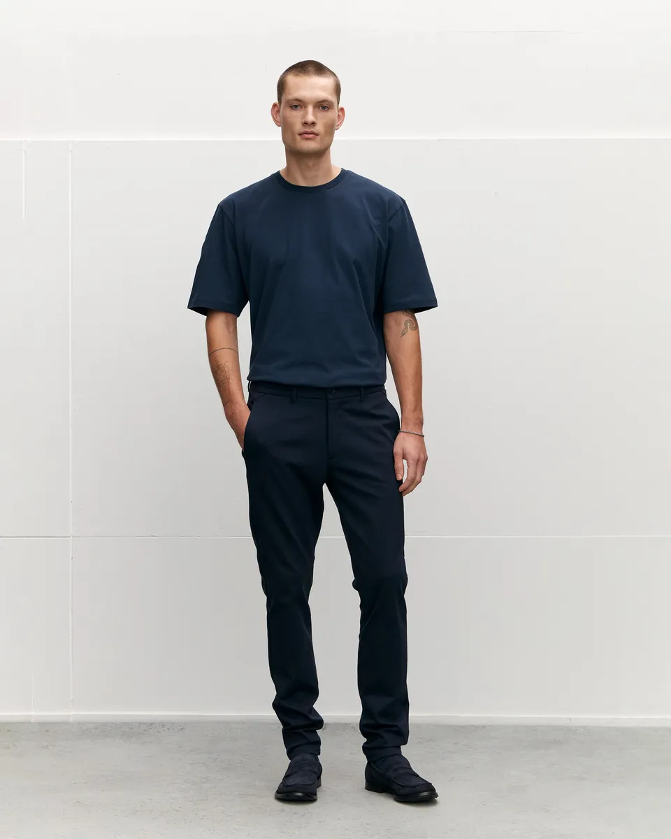 Goodpeople Bruno pantaloni blu navy elasticizzati
