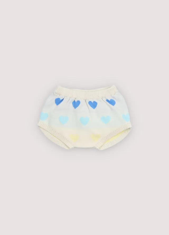 The New Society Pinpilin shorts neonato cuori 6 mesi cotone