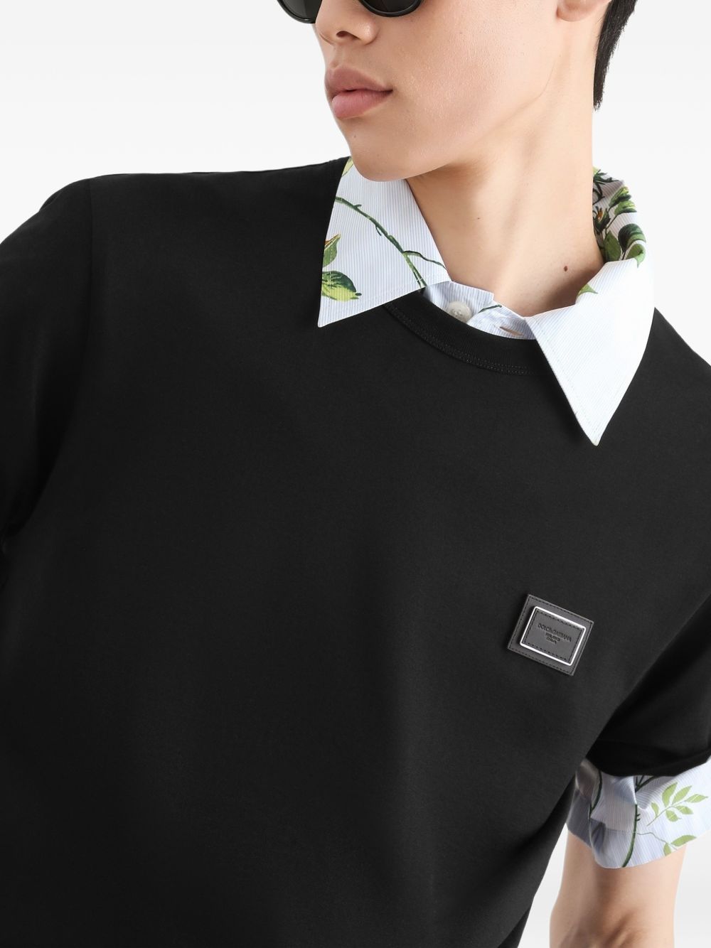 Dolce & Gabbana G8PV1T t-shirt uomo nera cotone