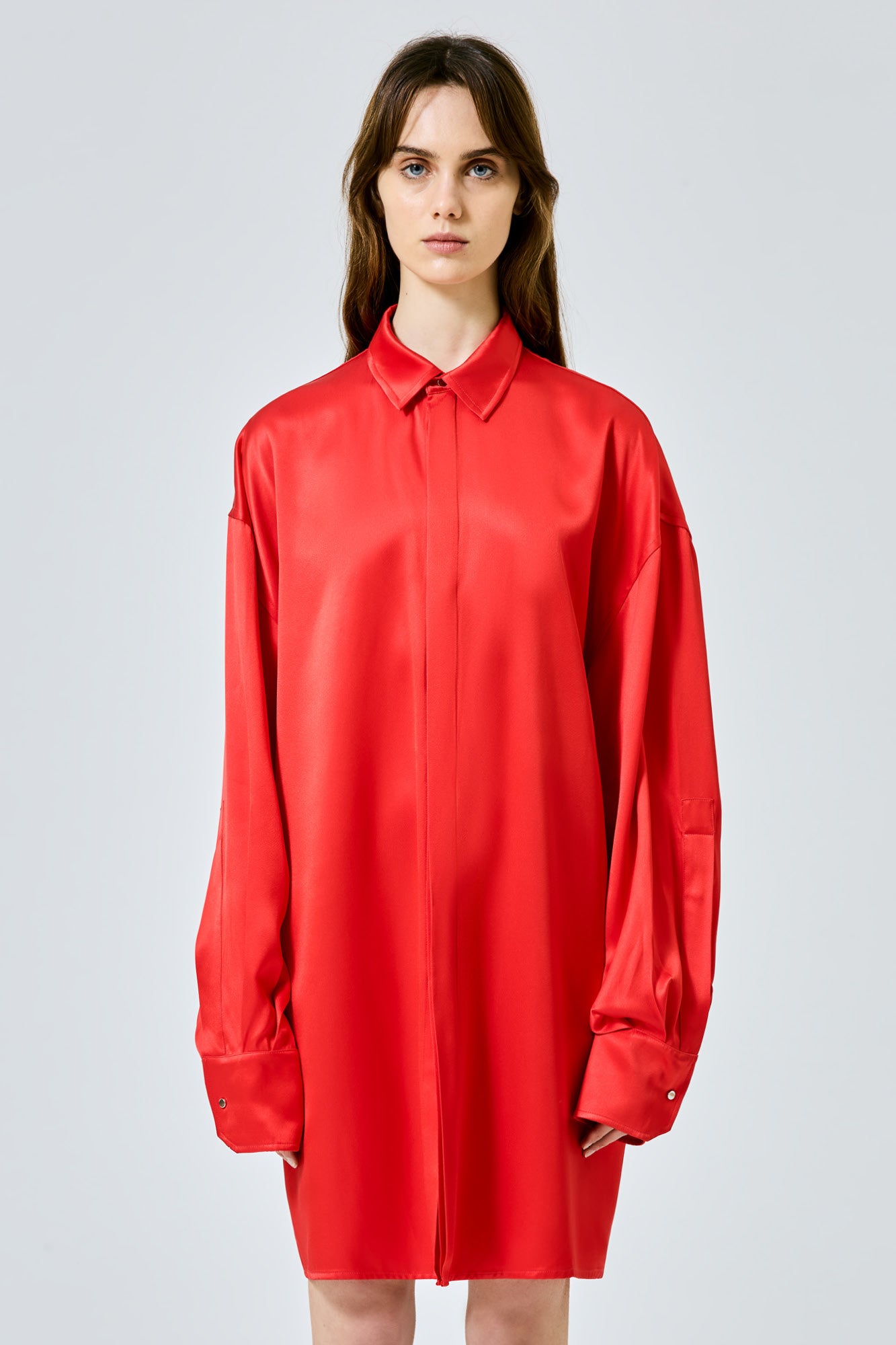 Sa Su Phi Valentina camicia abito raso rossa