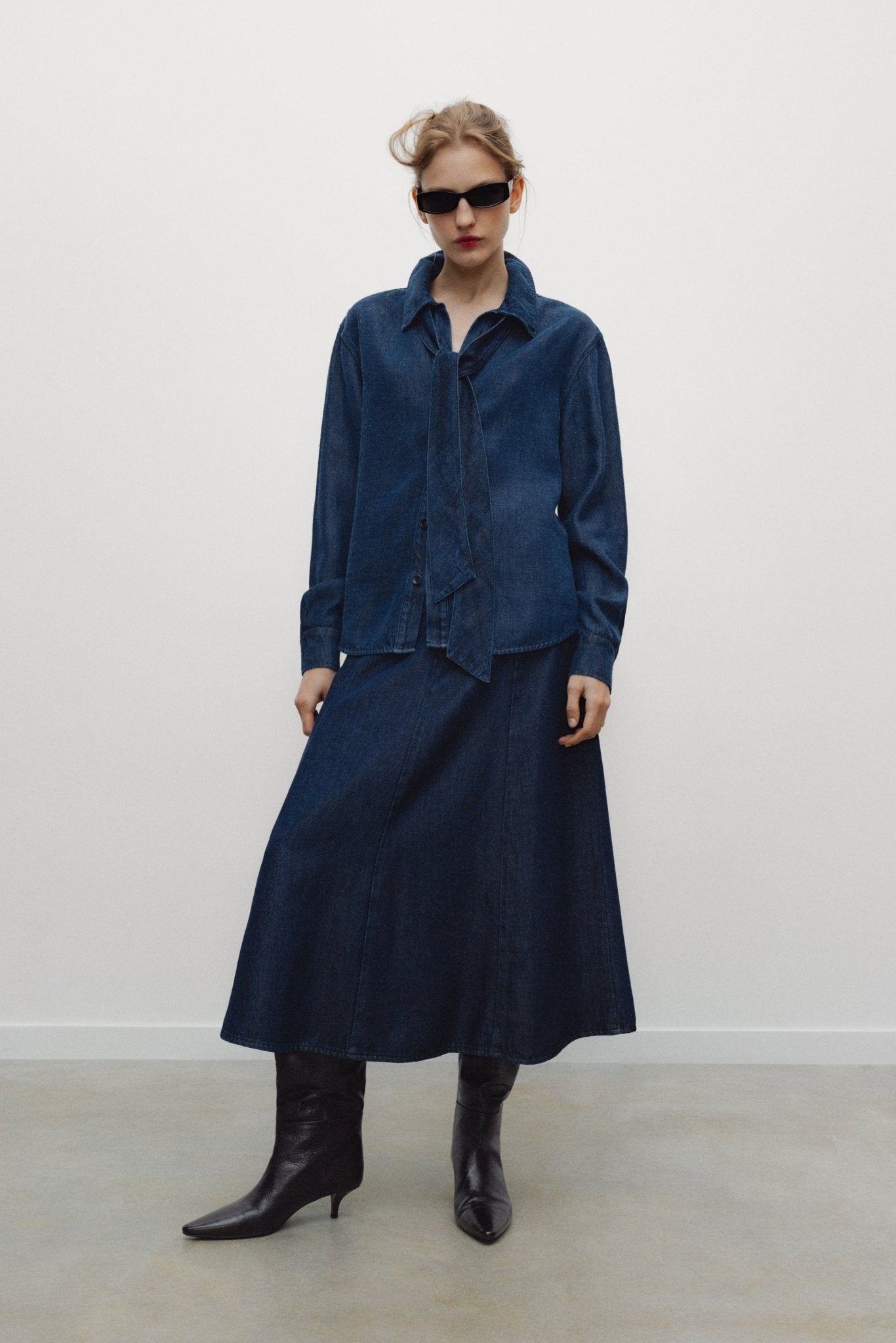 The New Society TNS Tencel gonna donna denim fluido