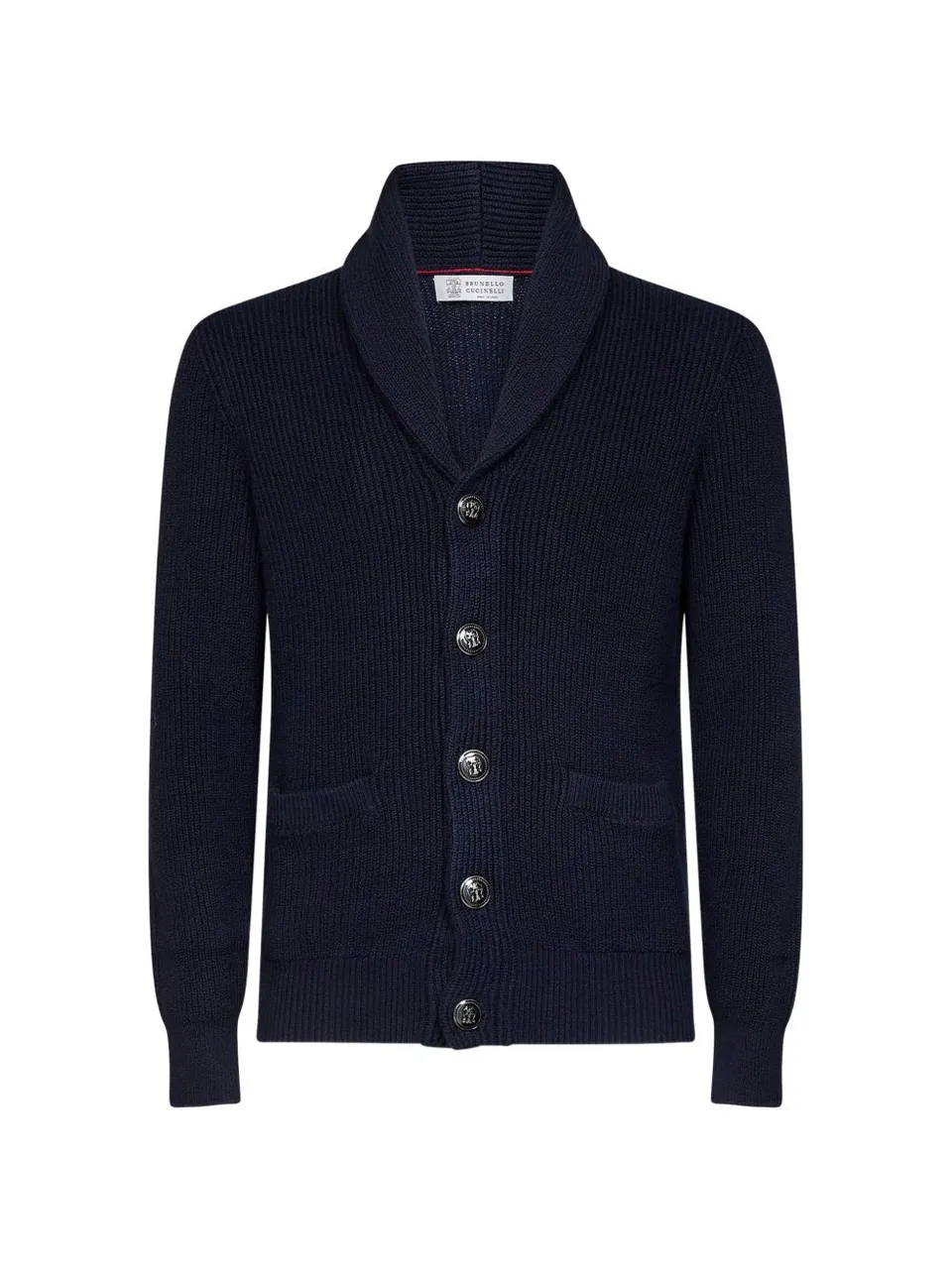 Brunello Cucinelli MNI709706 cardigan uomo blu navy
