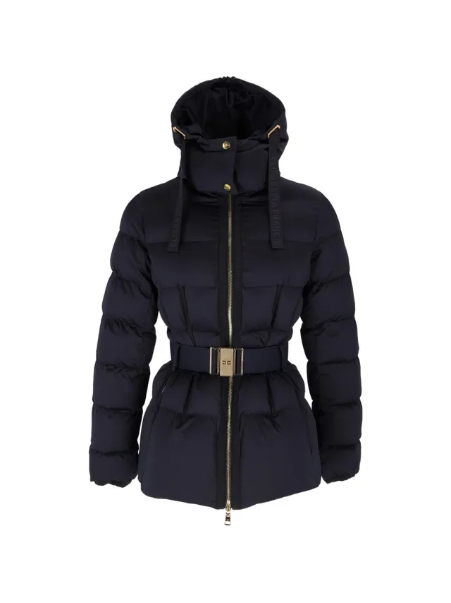 Elisabetta Franchi PI92D66E2 bomber donna blu notte