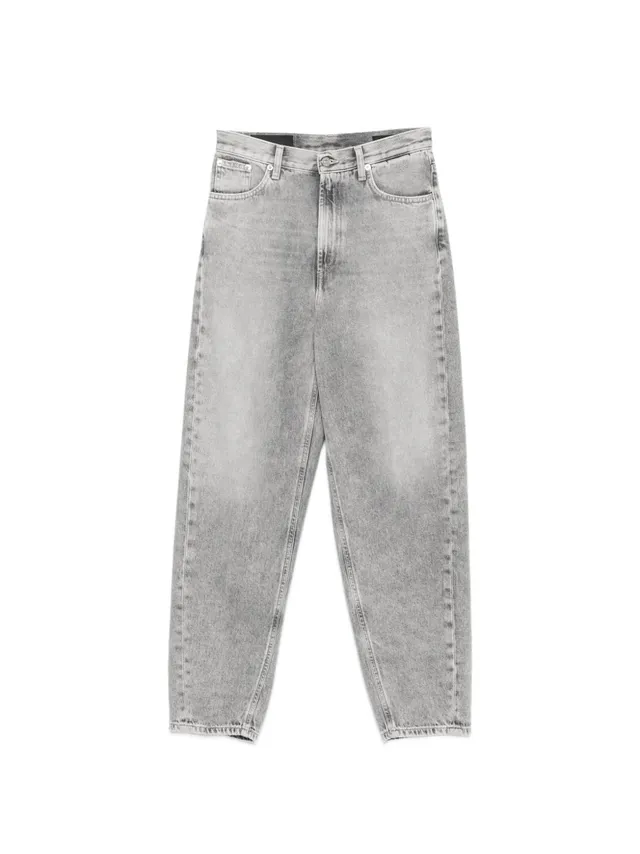Dondup DP784 jeans donna grigio topo