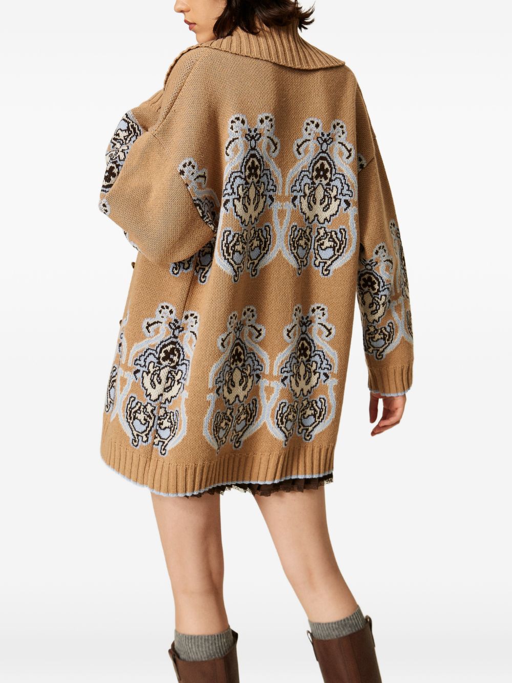 Twinset 262TP3484 cappotto tobacco