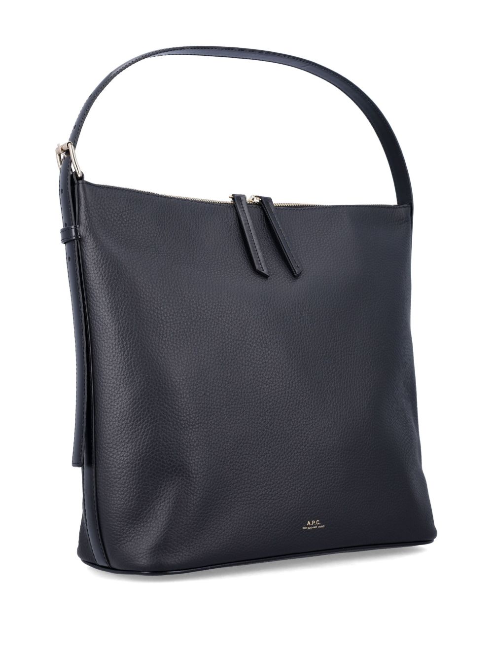 A.P.C. PXCBL borsa a mano nera pelle