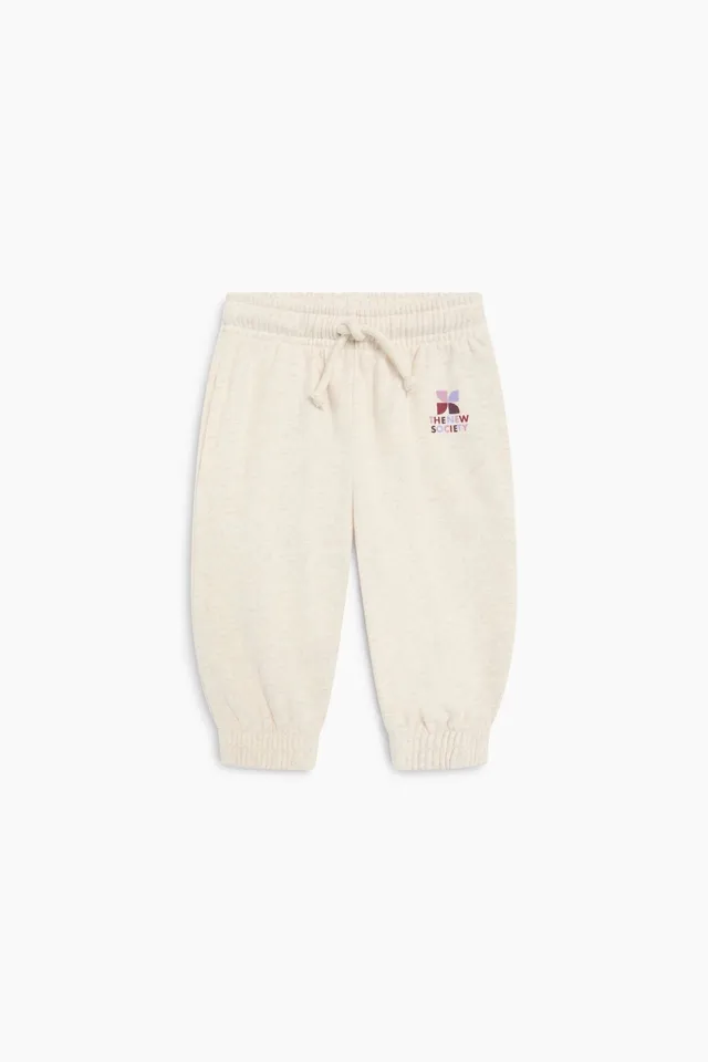 The New Society TNS Logo pantaloni tuta Whisper White cotone