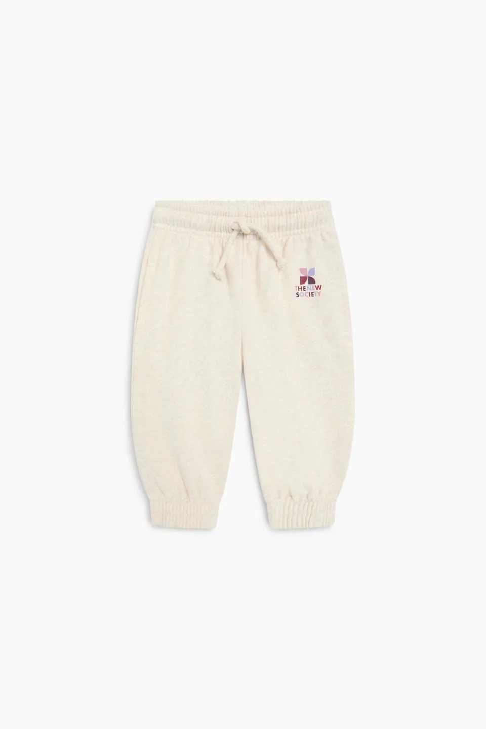 The New Society TNS Logo pantaloni tuta Whisper White cotone
