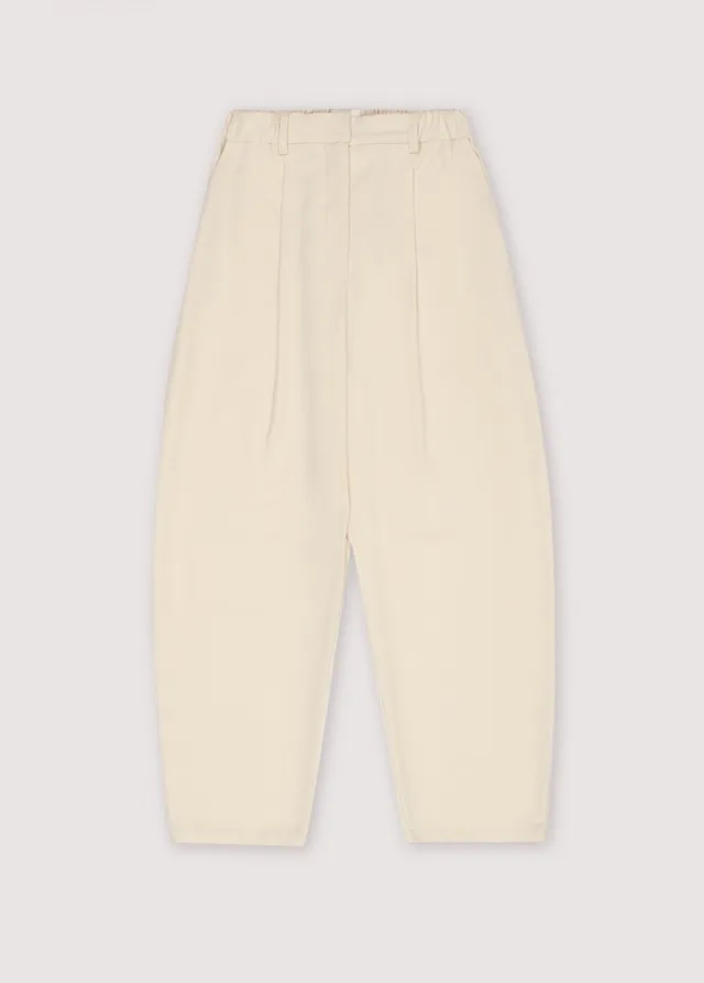 The New Society Mitte Woman Pant pantaloni vaniglia elasticizzati
