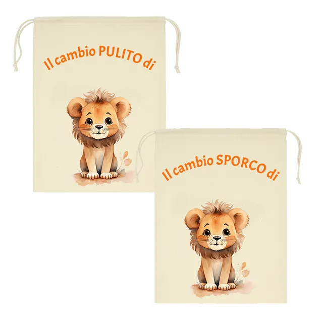 Mr. Gadgets Leone sacchetto asilo sporco pulito taglia M