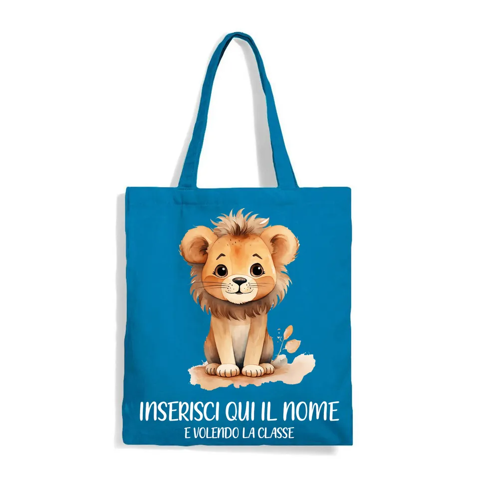 Mr. Gadgets Leone shopper blu cotone uso quotidiano