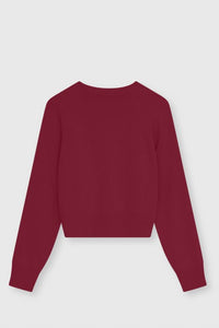 The New Society Breeze Maglione Merino Bordeaux
