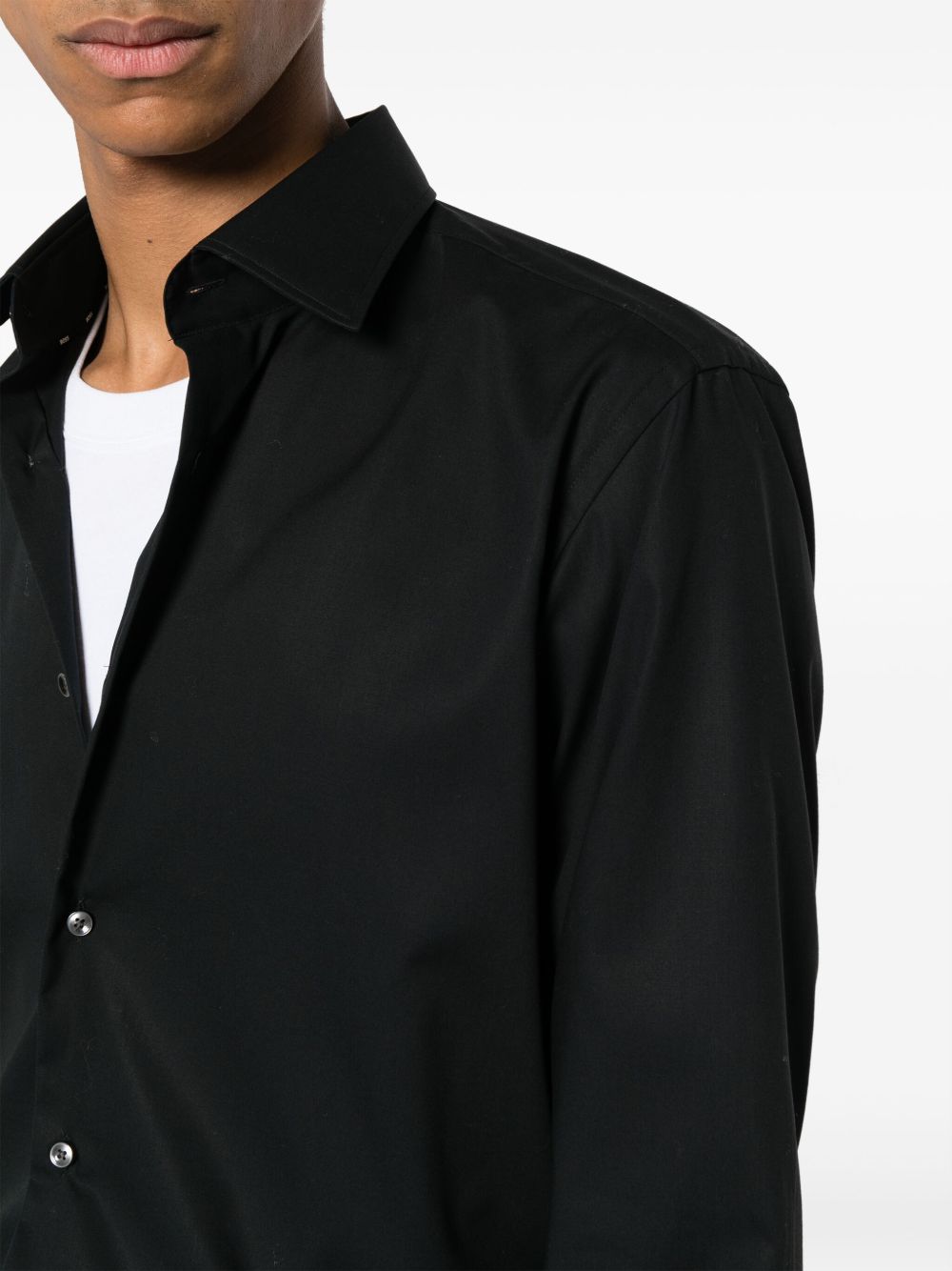Boss 50473265 camicia uomo nera