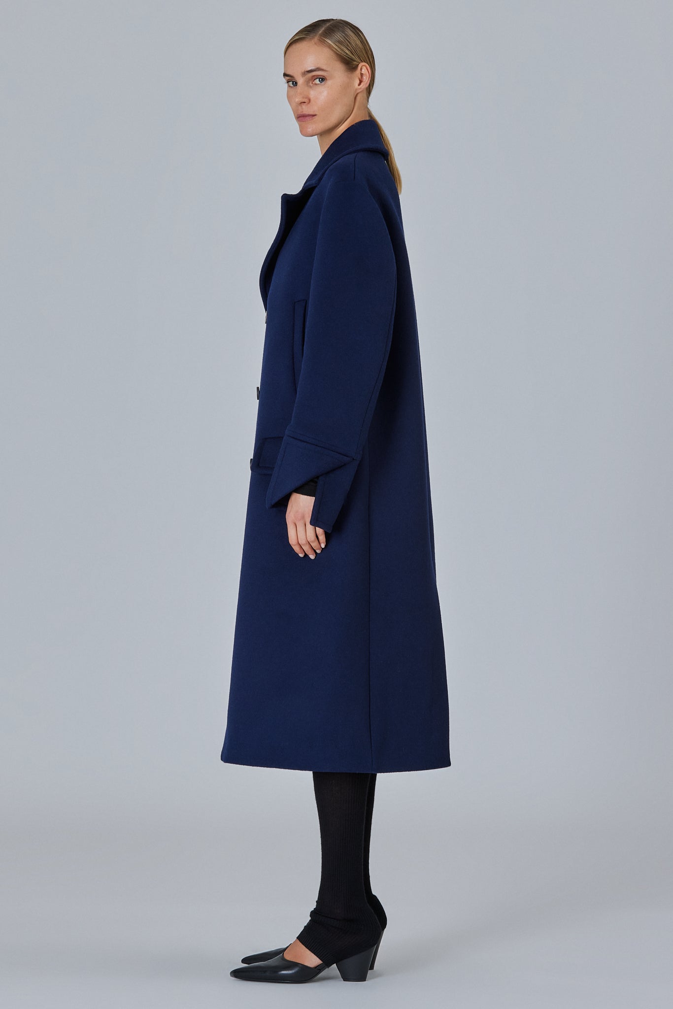 Sa Su Phi Peacoat cappotto doppiopetto taglia 40 misto cashmere