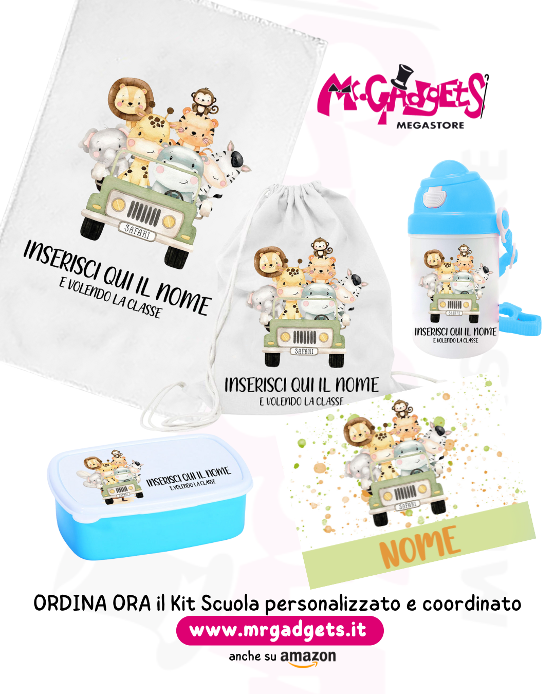 Mr. Gadgets Ape kit scuola macchina animaletti personalizzato