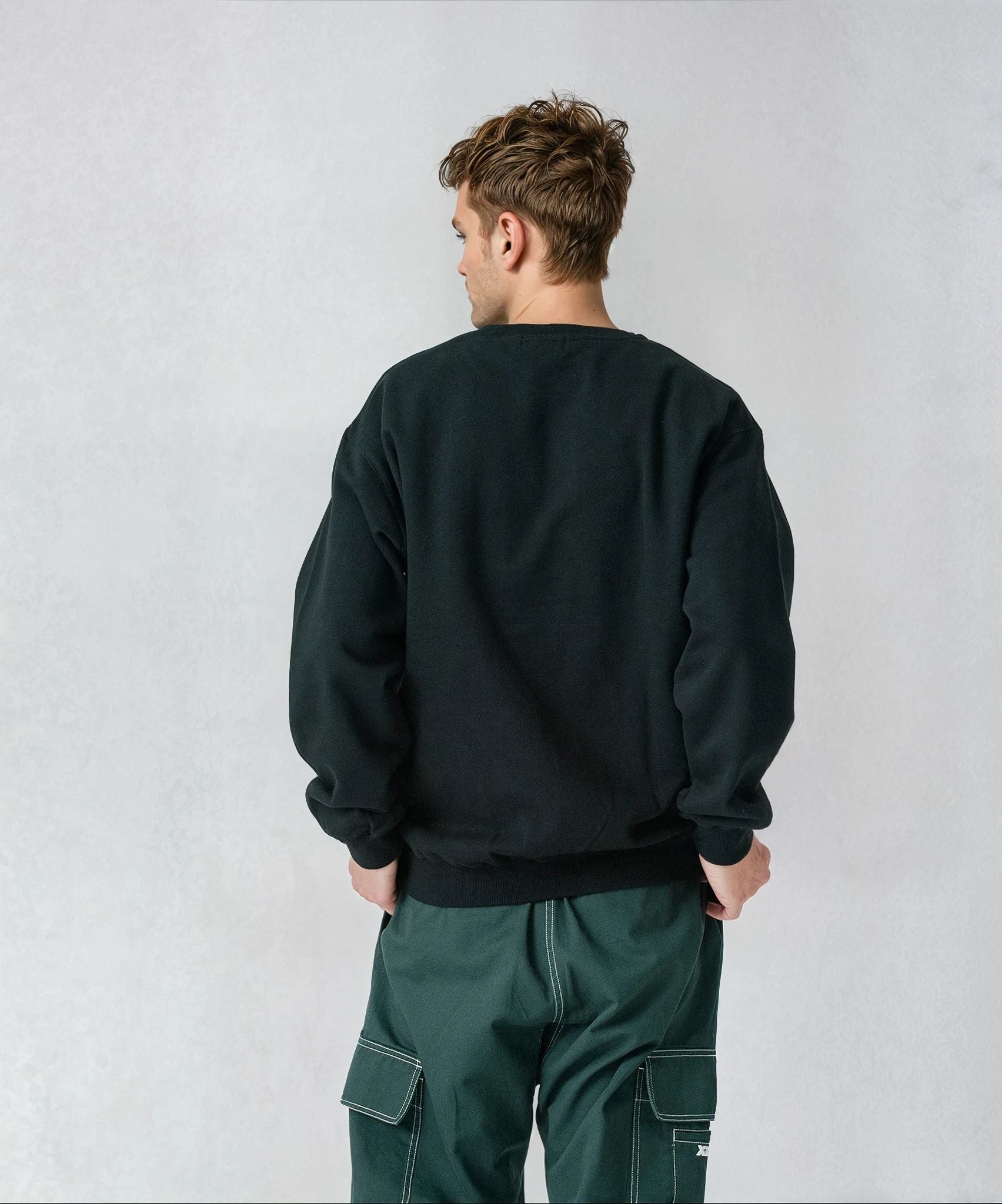 X-Large Slanted OG Crewneck felpa girocollo cotone