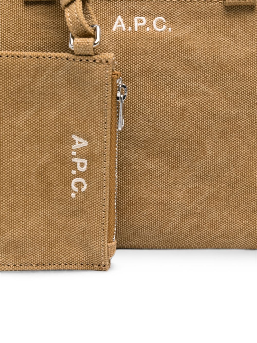 A.P.C. Le Drummer COHMP tote donna beige tela