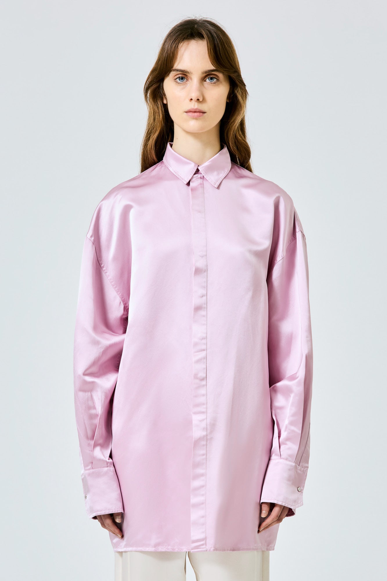 Sa Su Phi Valentina camicia giacca in seta rosa