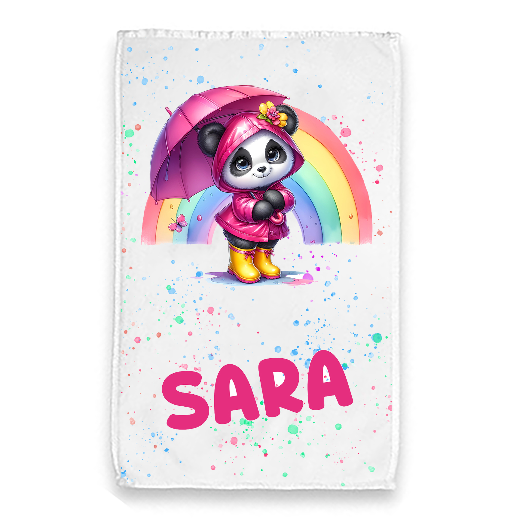 Mr. Gadgets Panda Arcobaleno asciugamano bambini spugna