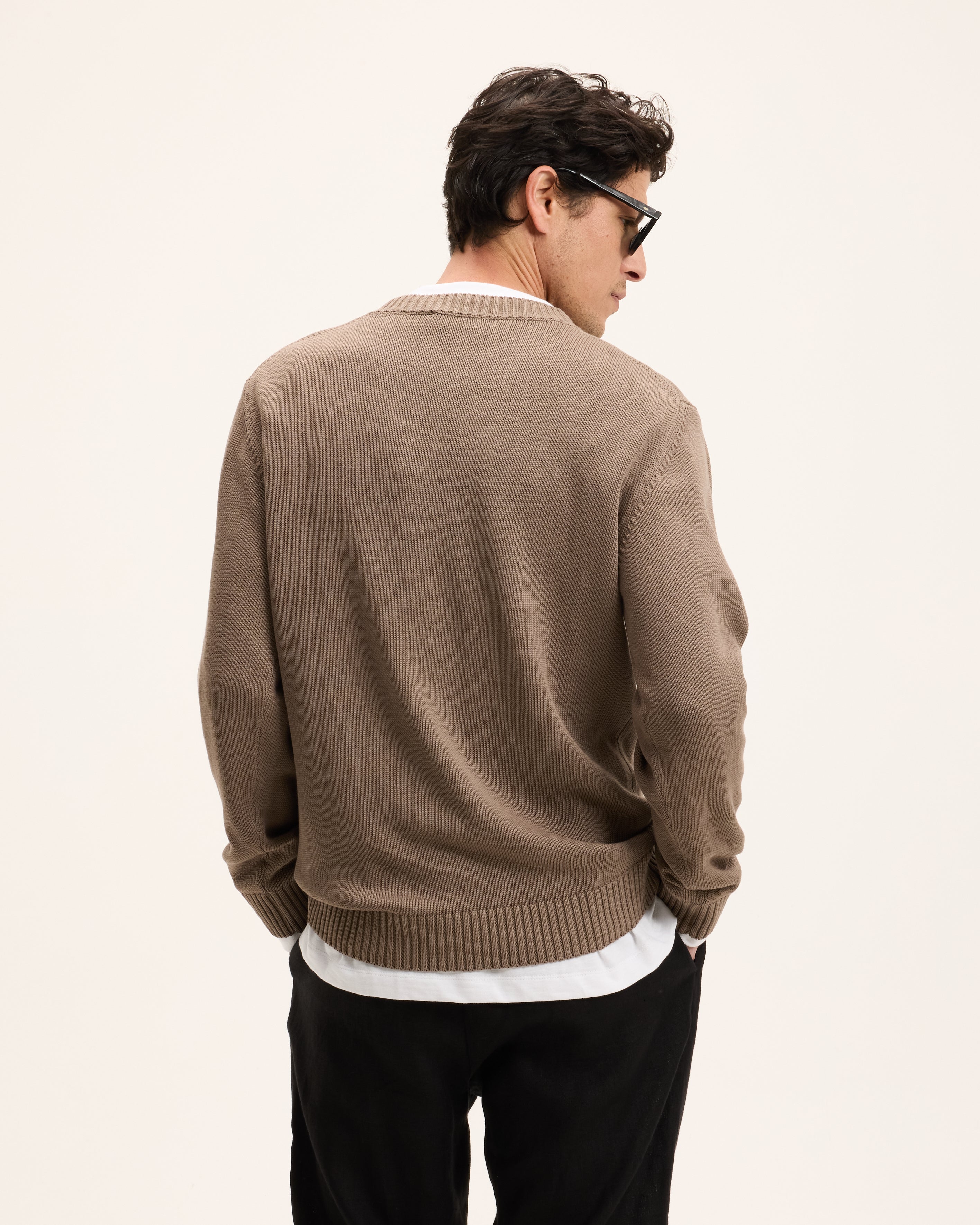 GOODPEOPLE Kid maglione cotone marrone