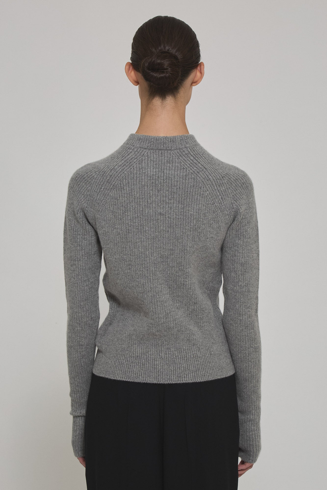 Sa Su Phi Marine maglione cashmere grigio girocollo
