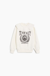 The New Society Row Sweatshirt felpa cotone bimbi