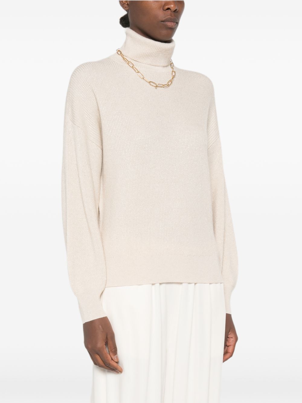Brunello Cucinelli M1E224744 maglia burro gold