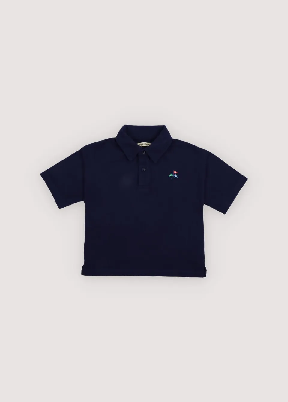 THE NEW SOCIETY Nut Polo Bambino Cotone Blu Midnight