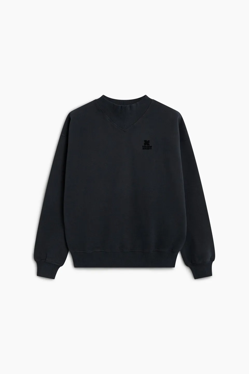The New Society TNS Logo felpa donna moonless night cotone