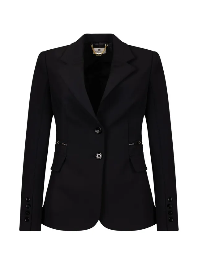 Elisabetta Franchi GI27466E2 giacca sartoriale nera
