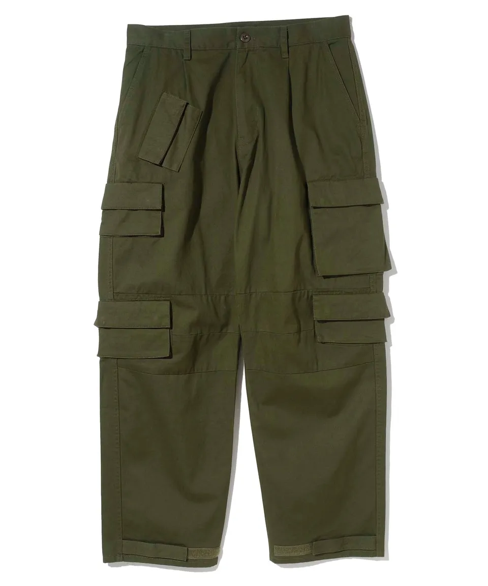 X-Large Double Pocket Military Pantaloni Cotone Tasche