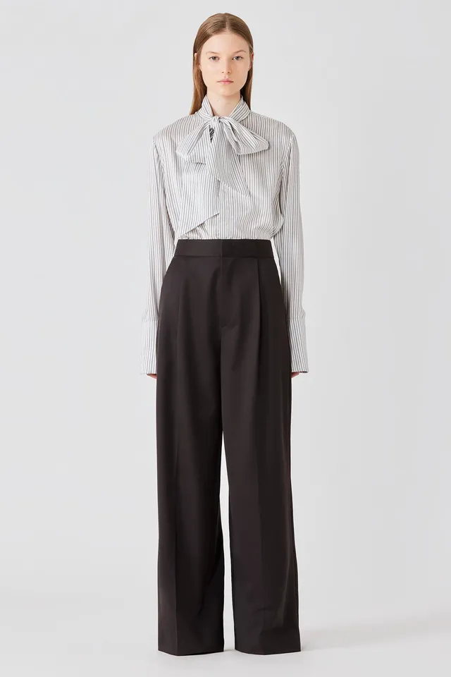 Sa Su Phi Bogart pantaloni in lana marroni
