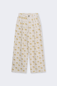The New Society Mimosa Pantaloni Donna Denim Stampa Floreale