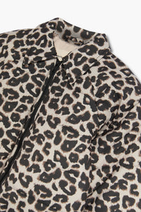 The New Society Moosie giacca leopardata trapuntata cotone