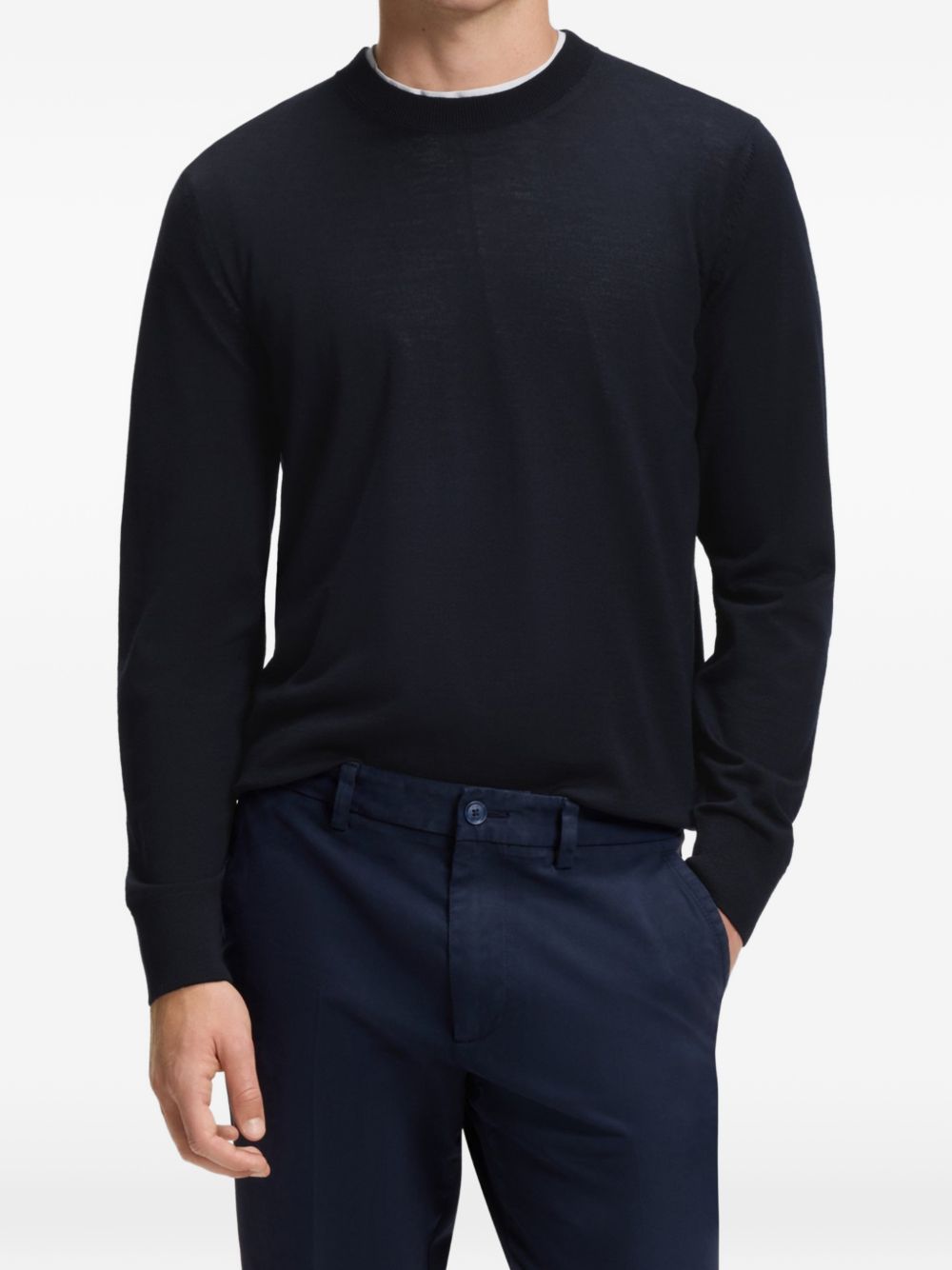 Boss 50565469 maglia blu scuro uomo
