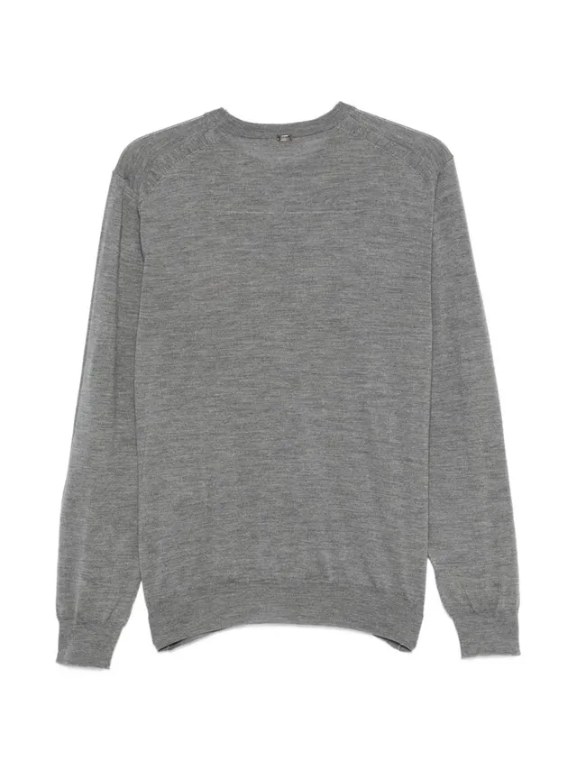 Herno MG00043UR maglia grigia uomo manica lunga
