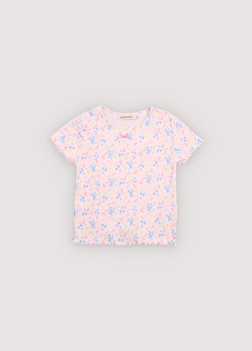 The New Society TNS Rib Tee Sabina Print maglietta 6 anni cotone