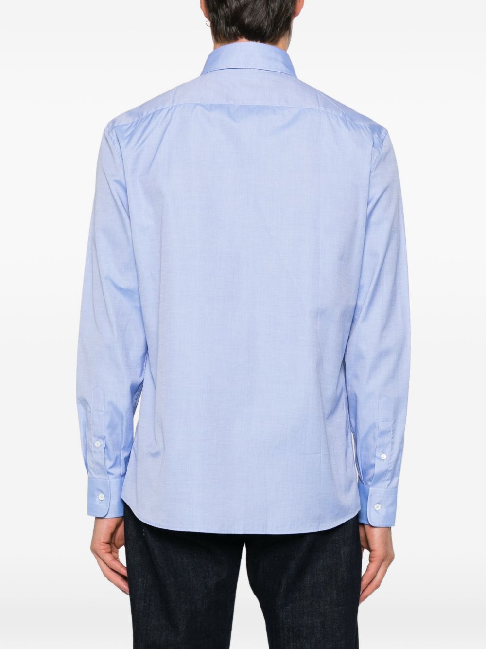 Brunello Cucinelli MBUC40627 camicia azzurro scuro