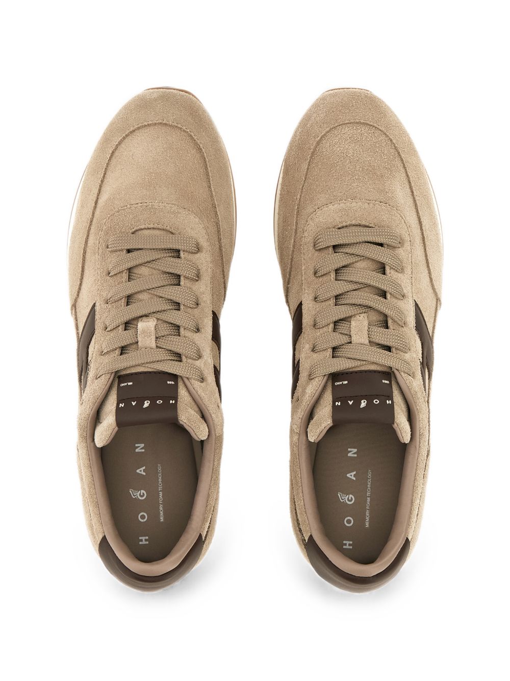 Hogan HXM6990GA00UHO scarpe basse uomo marrone