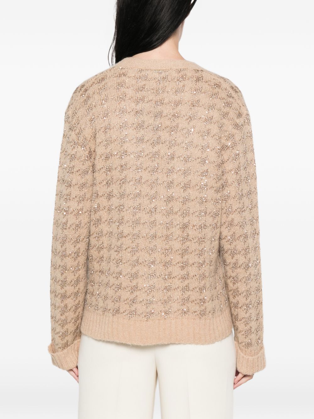 Twinset 262TP3360 cardigan sandy brown canapa-oro