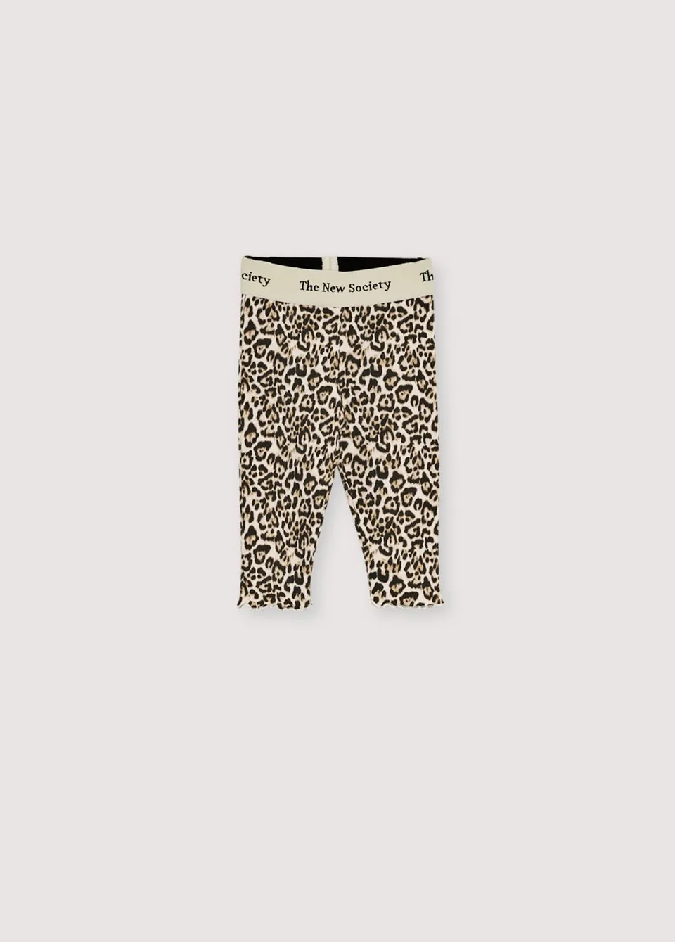 The New Society Nelia leggings baby leopardato cotone