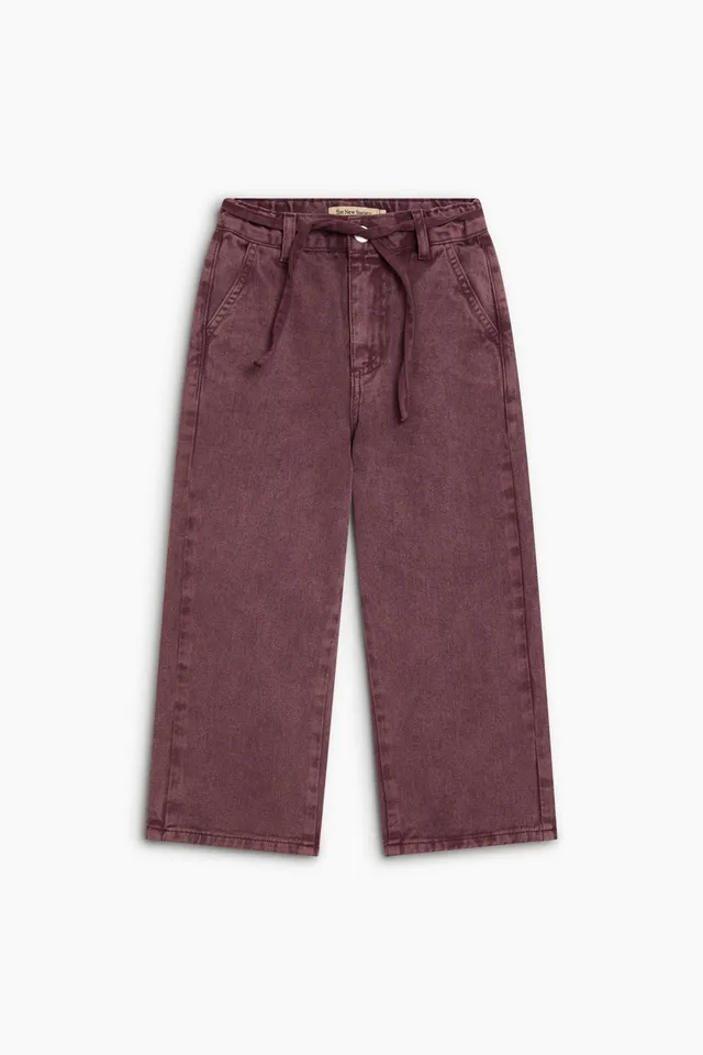 The New Society TNS Denim Wide Leg Pant jeans donna cotone