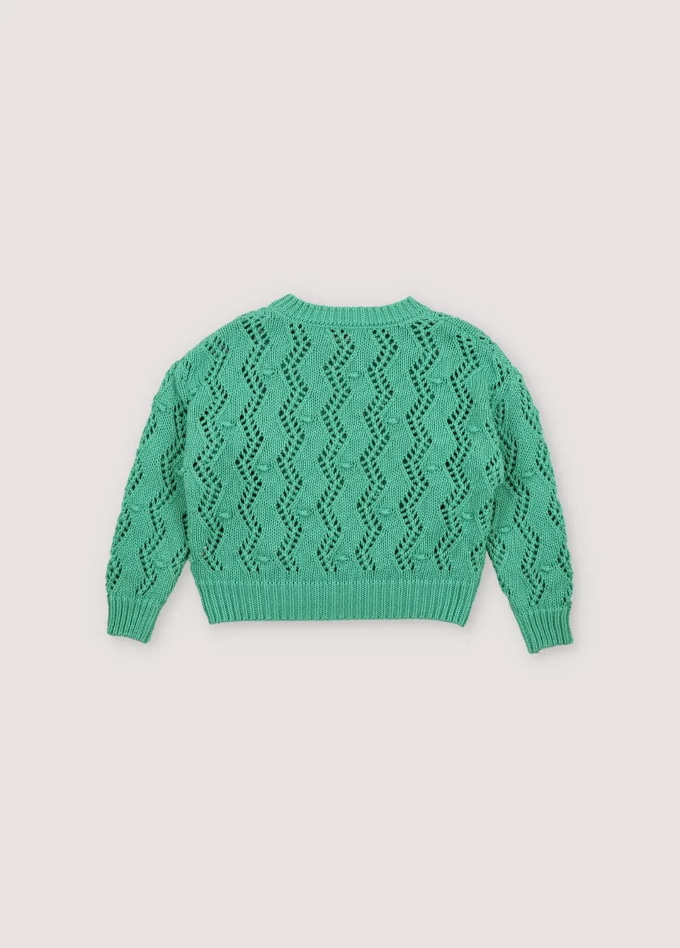 The New Society Sifnos maglione bimba Jade cotone