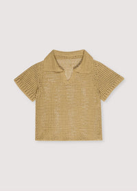 The New Society Calipso polo donna Hemp uncinetto