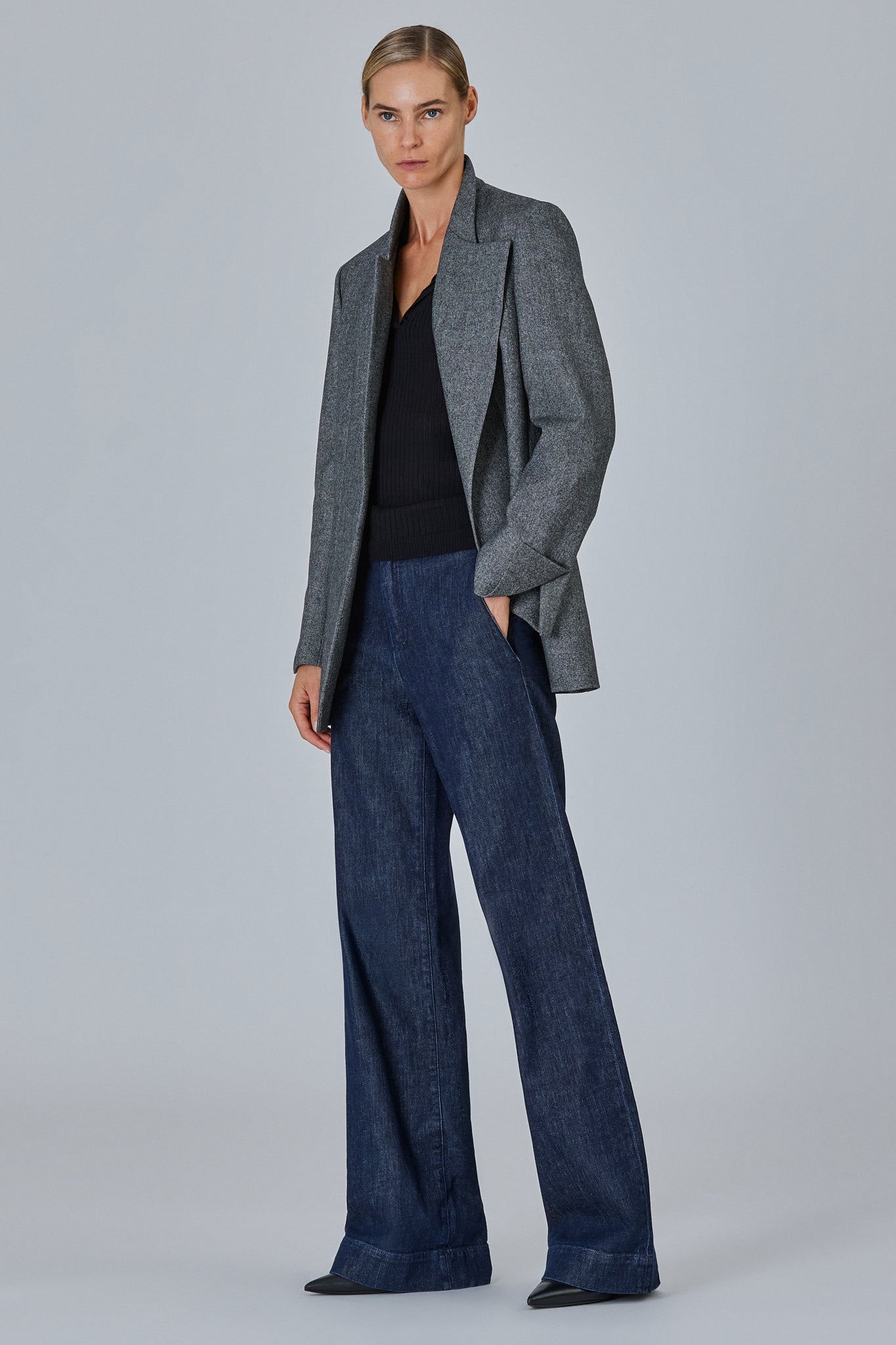 Sa Su Phi Lauren giacca flanella lana cashmere 38